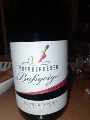 Oberbergener Baßgeige Spätburgunder Rotwein QbA halbtrocken 0,75l