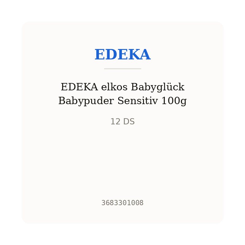 EDEKA elkos Babyglück Babypuder Sensitiv 100g