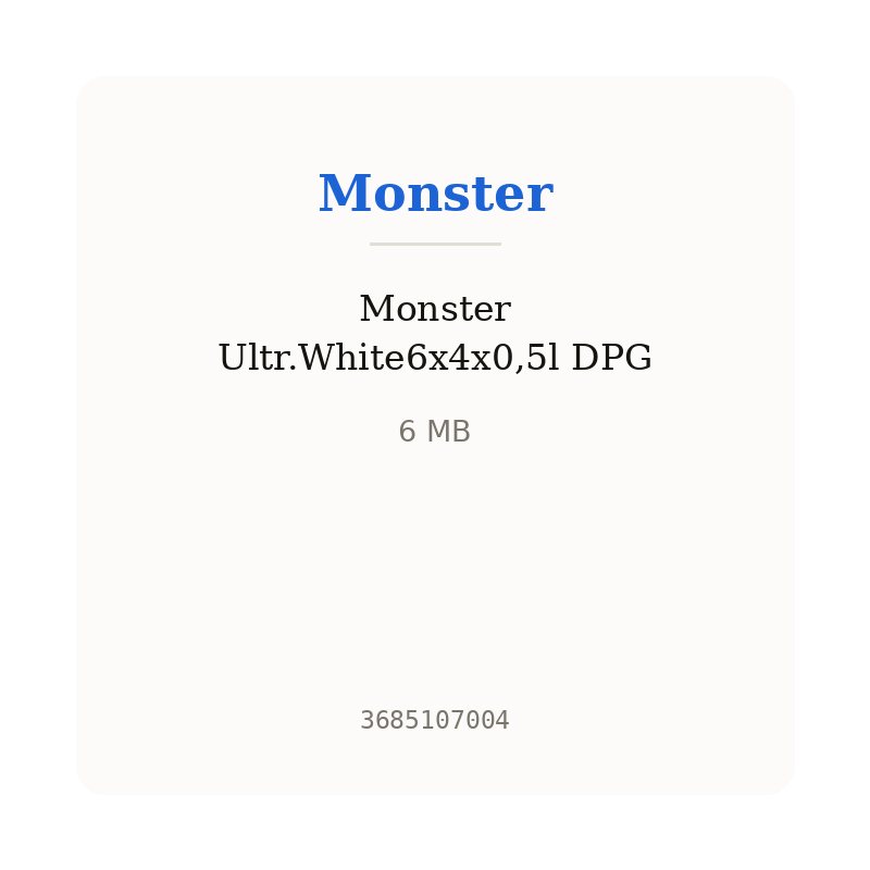 Monster Ultr.White6x4x0,5l DPG