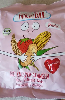 Bio Fruchtbar Knusper-Stangen Hirse-Erdbeere-Mais 30g