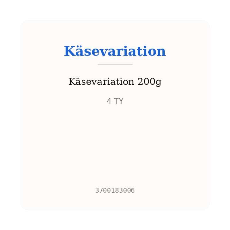 Käsevariation 200g