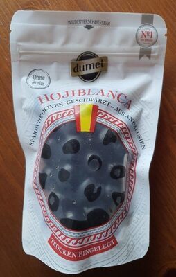 Dumet Hojiblanca geschwärzte Oliven ohne Stein 150g