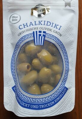 Dumet Chalkidiki grüne Oliven ohne Stein 150g