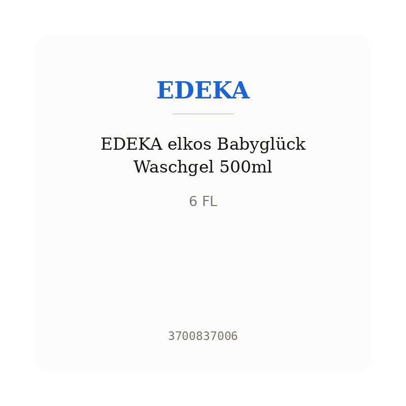 EDEKA elkos Babyglück Waschgel 500ml