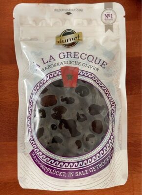 Dumet Oliven schwarz a la Greque mit Stein 200g