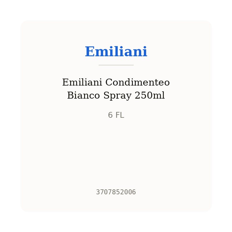 Emiliani Condimenteo Bianco Spray 250ml