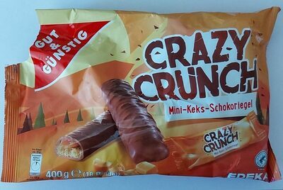 GUT&GÜNSTIG Crazy Crunch Mini-Keks-Schokoriegel 400g