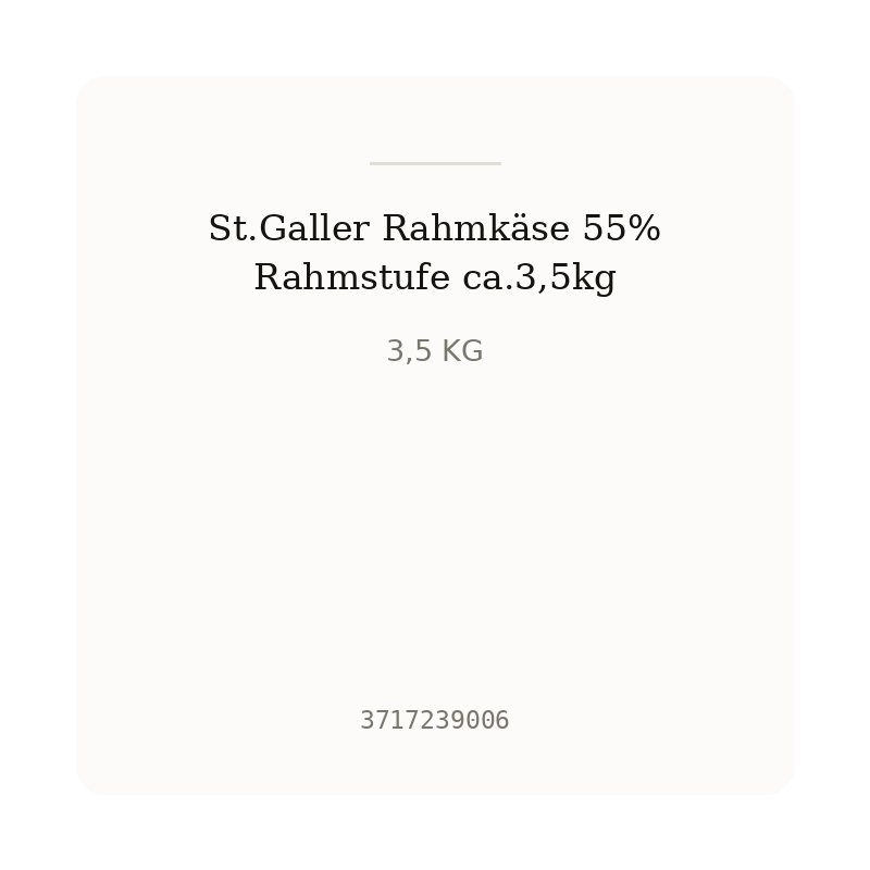 St.Galler Rahmkäse 55% Rahmstufe ca.3,5kg