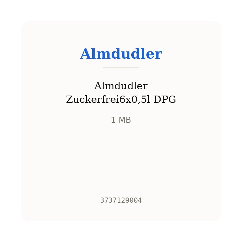 Almdudler Zuckerfrei6x0,5l DPG