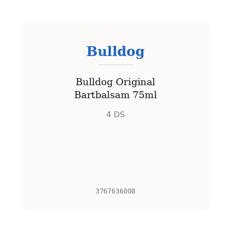Bulldog Original Bartbalsam 75ml