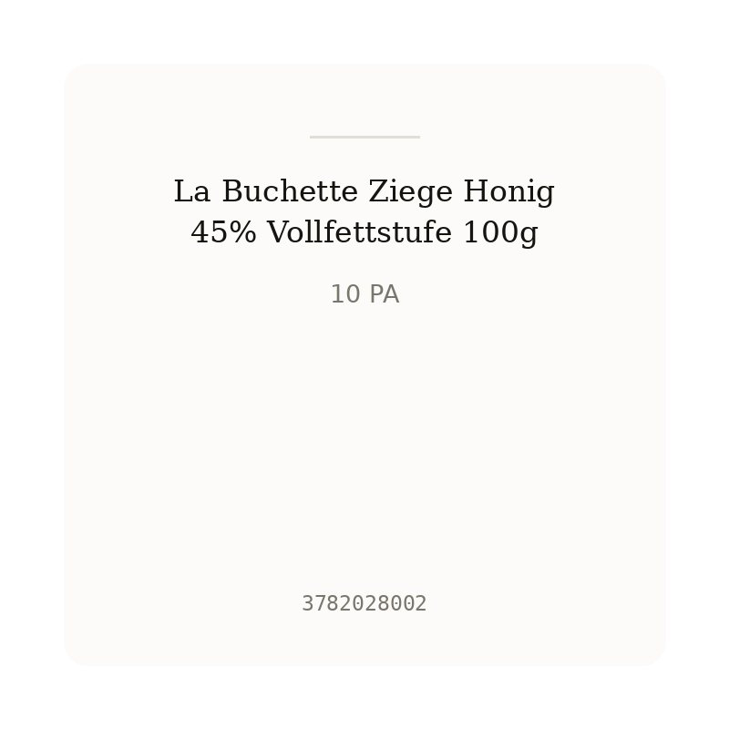La Buchette Ziege Honig 45% Vollfettstufe 100g