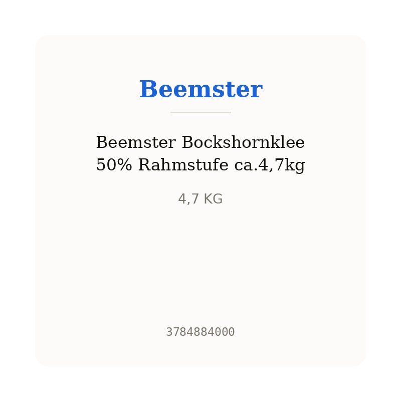 Beemster Bockshornklee 50% Rahmstufe ca.4,7kg