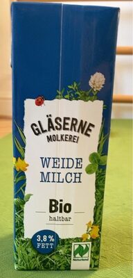 Bio Gläserne Molkerei H-Milch 3,8% 1l
