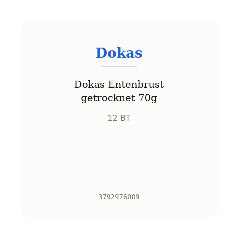 Dokas Entenbrust getrocknet 70g