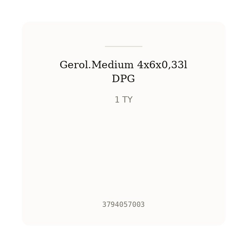 Gerol.Medium 4x6x0,33l DPG
