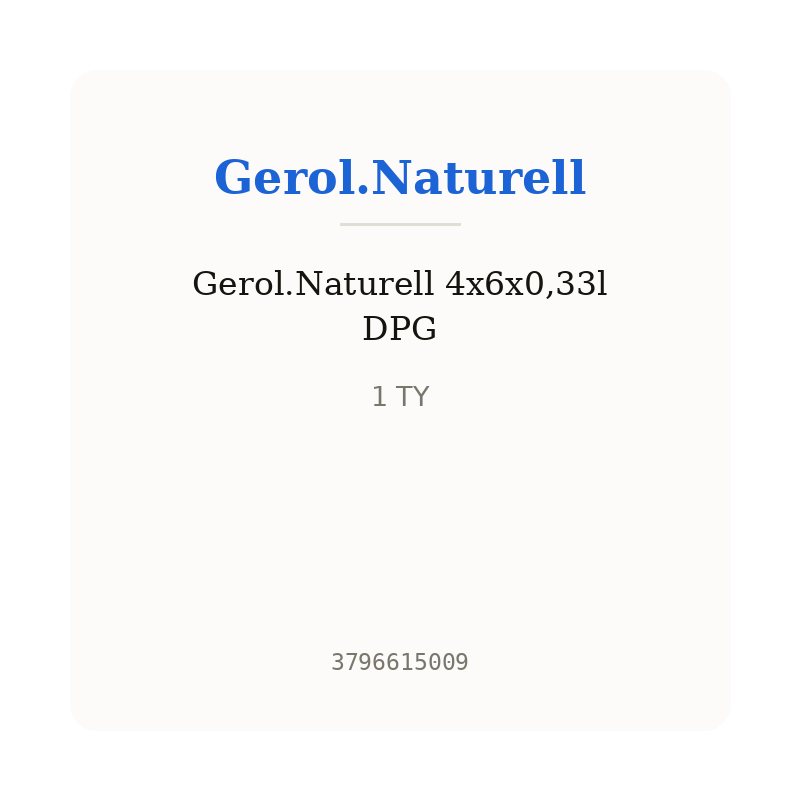 Gerol.Naturell 4x6x0,33l DPG