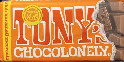 Tony's Chocolonely Vollmilchschokolade 32% Karamell Meersalz 180g