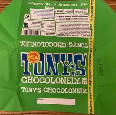 Tony's Chocolonely Zartbitterschokolade 51% Mandel Meersalz 180g
