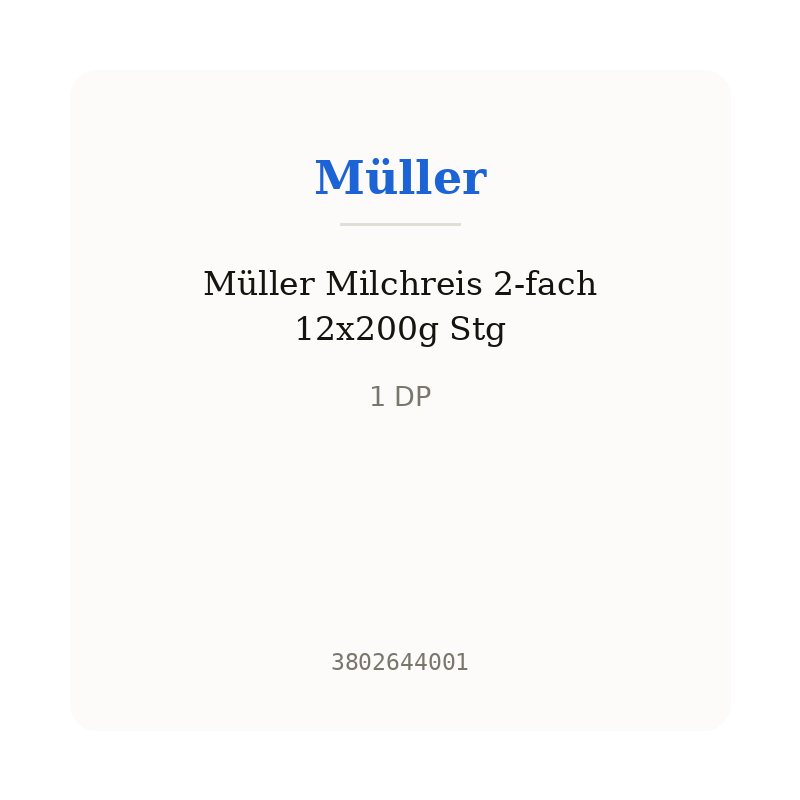 Müller Milchreis 2-fach 12x200g Stg