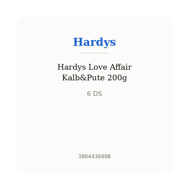 Hardys Love Affair Kalb&Pute 200g