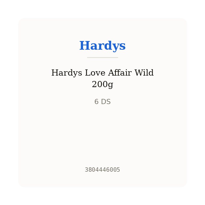 Hardys Love Affair Wild 200g