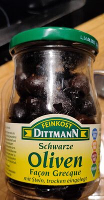 Feinkost Dittmann Oliven Schwarz Fagon Greque 230g