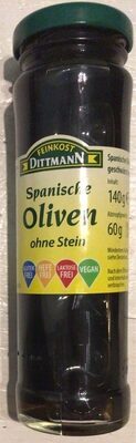 Feinkost Dittmann Oliven schwarz ohne Stein 140g