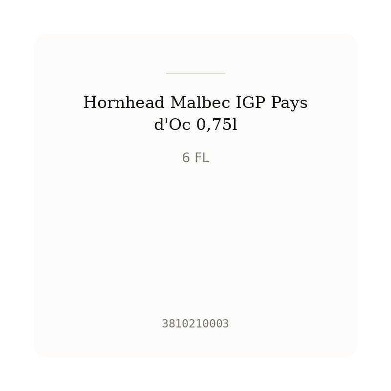 Hornhead Malbec IGP Pays d'Oc 0,75l