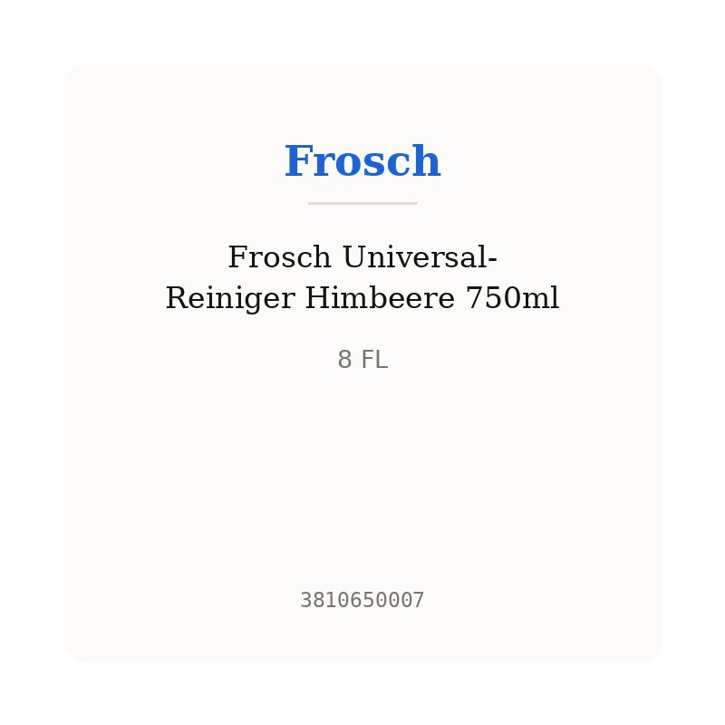 Frosch Universal-Reiniger Himbeere 750ml
