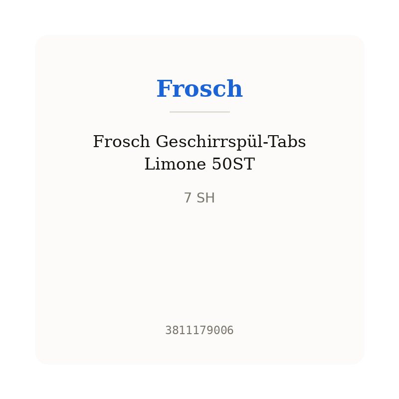 Frosch Geschirrspül-Tabs Limone 50ST