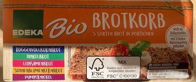 Bio EDEKA Brotkorb 5 Sorten Brot in Portionen 500g