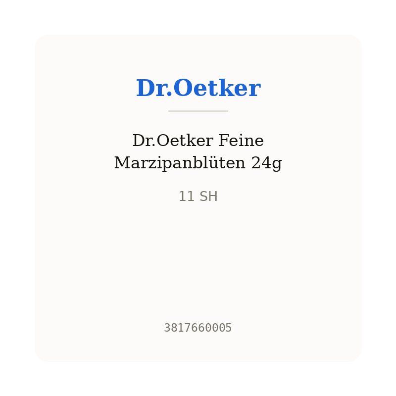 Dr.Oetker Feine Marzipanblüten 24g