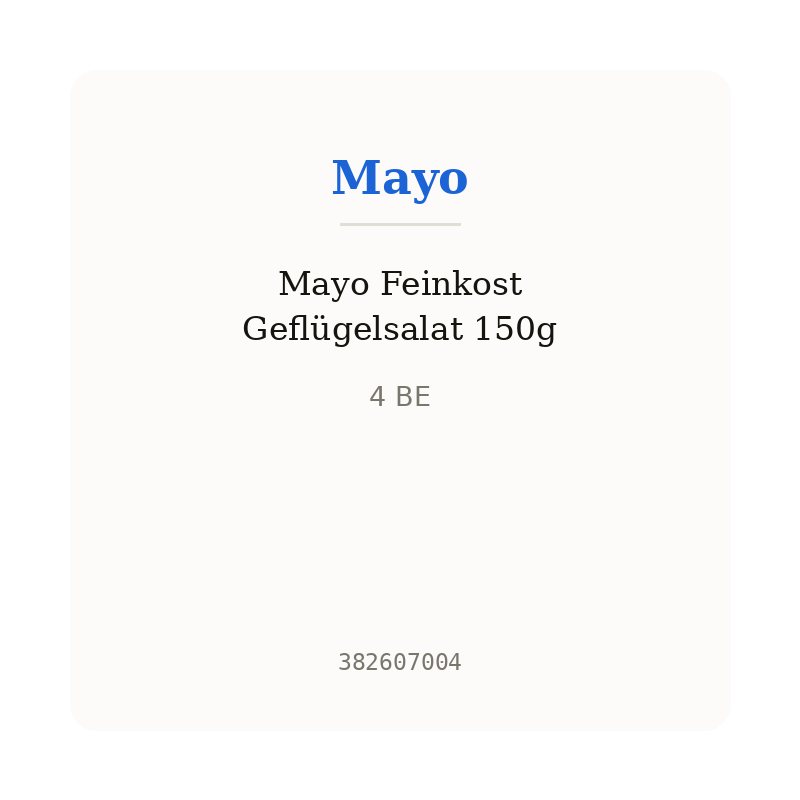 Mayo Feinkost Geflügelsalat 150g