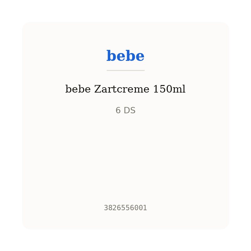 bebe Zartcreme 150ml