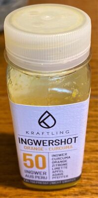 Kraftling Ingwershot Orange-Curcuma 60ml