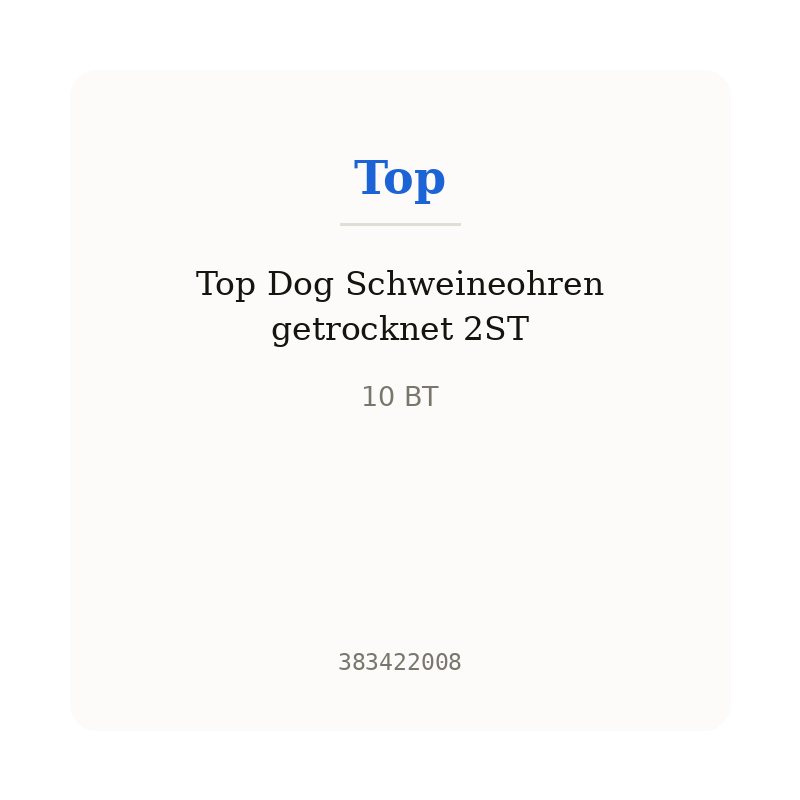Top Dog Schweineohren getrocknet 2ST