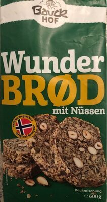 Bio Bauckhof Wunderbrod mit Nüssen glutenfrei 600g