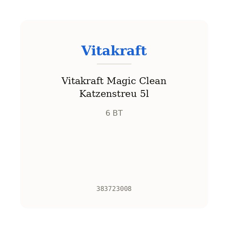 Vitakraft Magic Clean Katzenstreu 5l