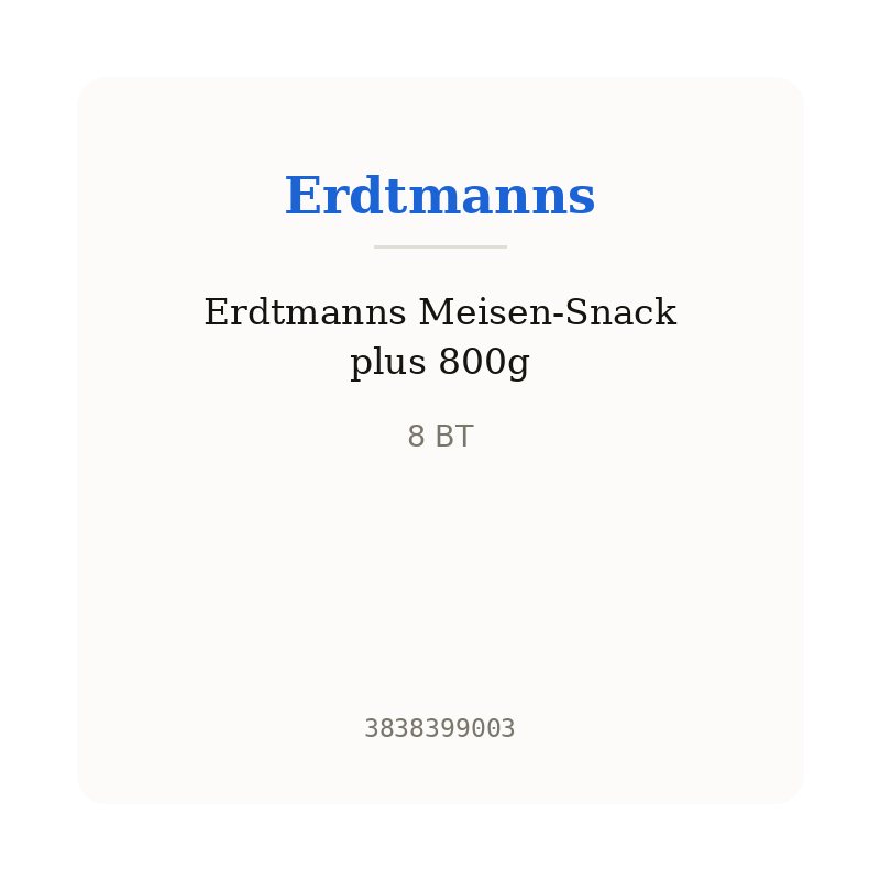 Erdtmanns Meisen-Snack plus 800g