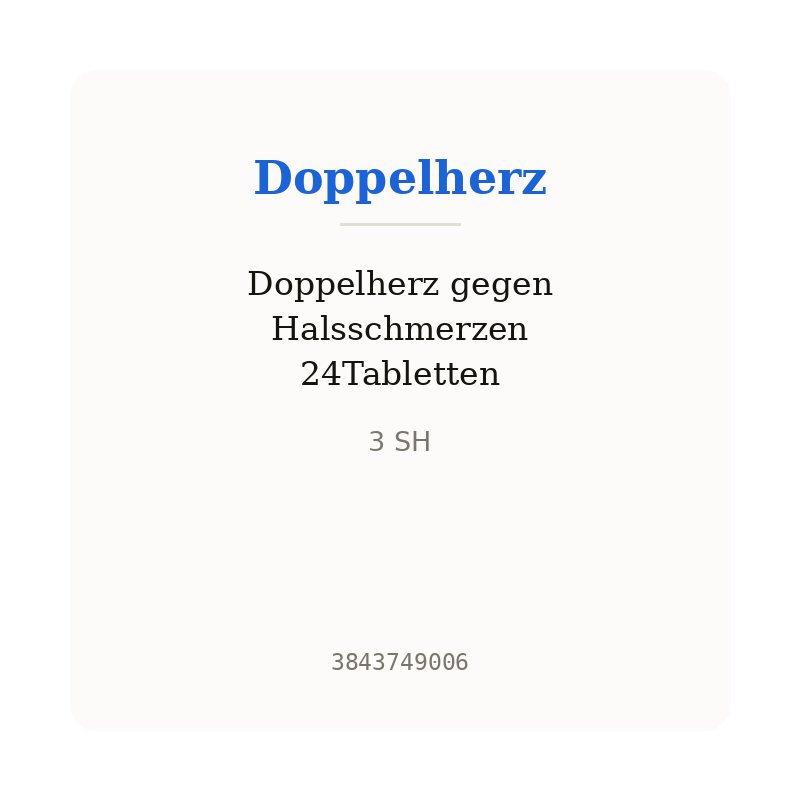 Doppelherz gegen Halsschmerzen 24Tabletten