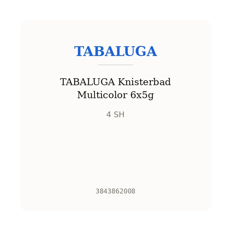 TABALUGA Knisterbad Multicolor 6x5g