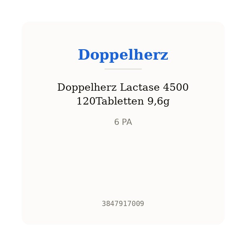 Doppelherz Lactase 4500 120Tabletten 9,6g