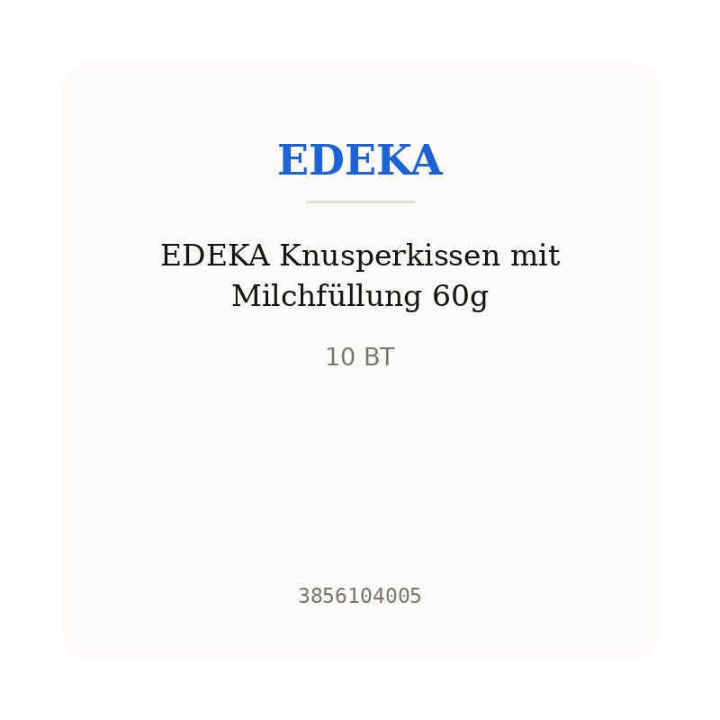 EDEKA Knusperkissen mit Milchfüllung 60g
