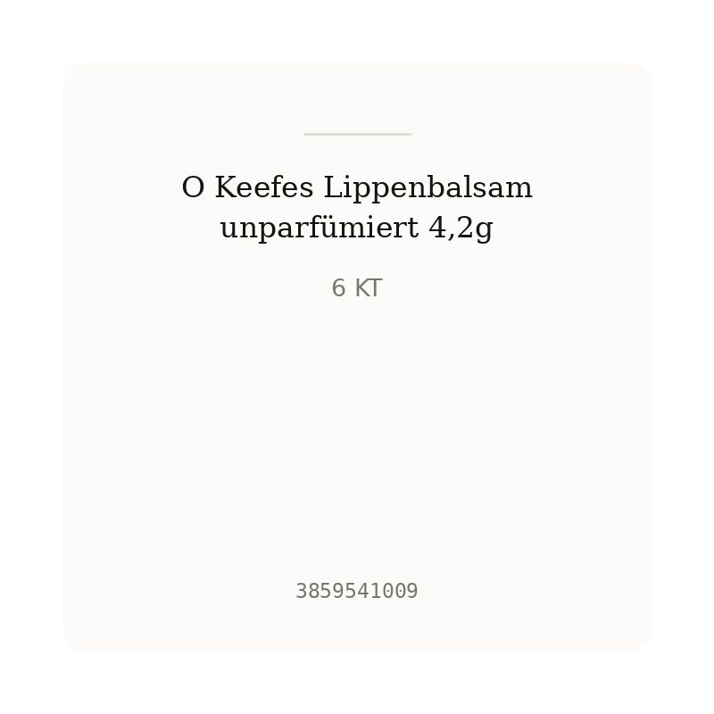 O Keefes Lippenbalsam unparfümiert 4,2g