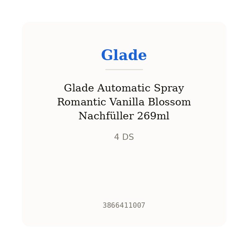Glade Automatic Spray Romantic Vanilla Blossom Nachfüller 269ml