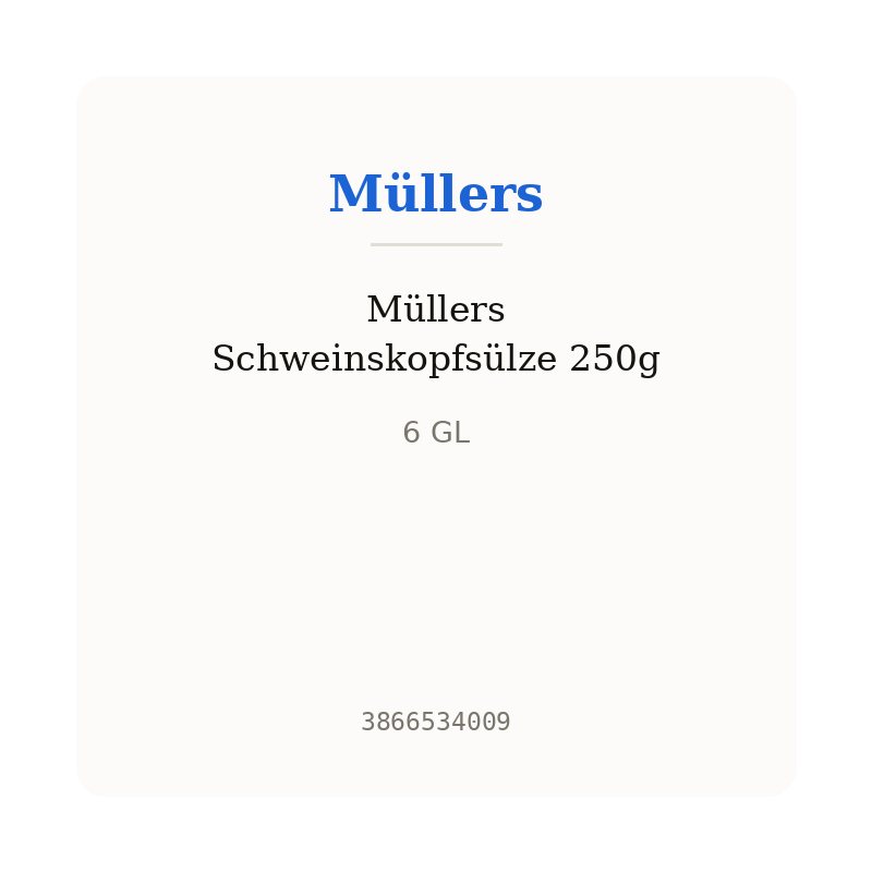 Müllers Schweinskopfsülze 250g