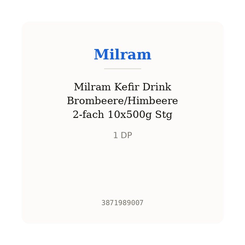 Milram Kefir Drink Brombeere/Himbeere 2-fach 10x500g Stg