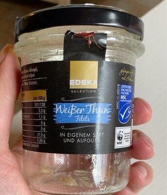 MSC EDEKA Genussmomente Filets vom Weißen Thunfisch in eigenem Saft 190g