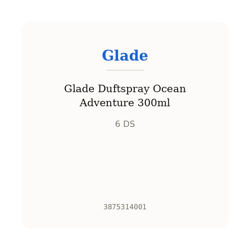 Glade Duftspray Ocean Adventure 300ml