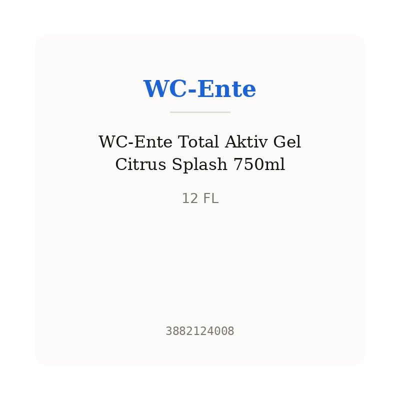 WC-Ente Total Aktiv Gel Citrus Splash 750ml